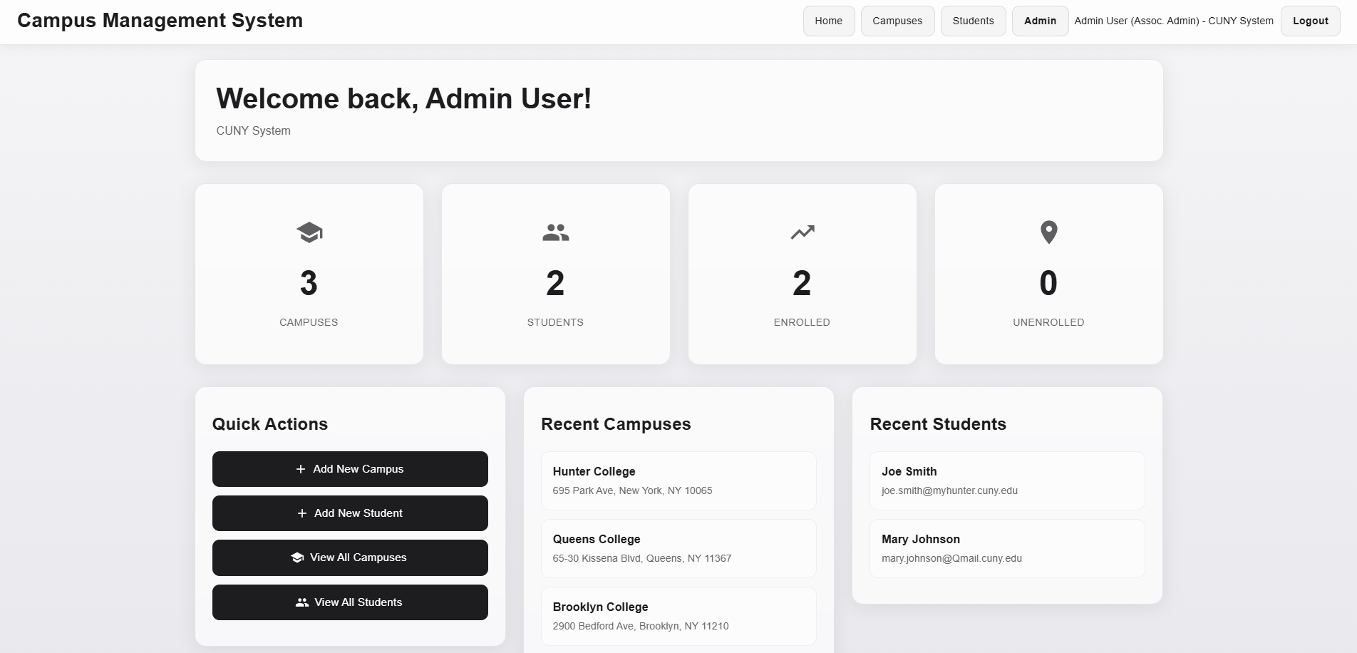 Campus Management System