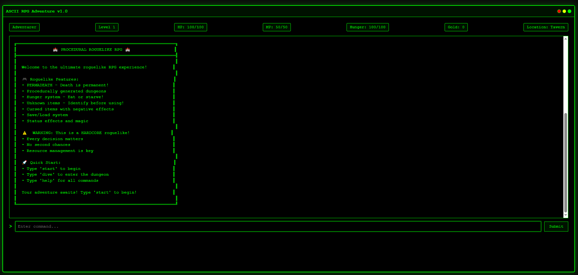 Procedural Roguelike RPG